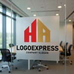 画像8: HA文字と家屋が織りなす堅実ロゴ (8)