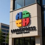 画像8: Hの文字を組み合わせた多角形コミュニティロゴ (8)