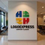 画像10: Hの文字を組み合わせた多角形コミュニティロゴ (10)