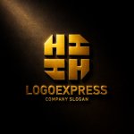 画像12: Hの文字を組み合わせた多角形コミュニティロゴ (12)