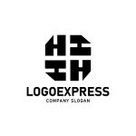 画像3: Hの文字を組み合わせた多角形コミュニティロゴ (3)