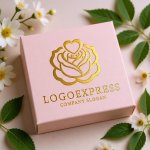 画像10: バラとハートの優雅なロゴ (10)