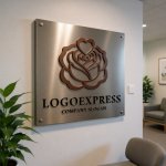 画像13: バラとハートの優雅なロゴ (13)