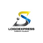 画像1: 洗練されたSと人のロゴ (1)