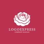 画像4: 幾重にも咲くバラが彩るエレガントなロゴ (4)