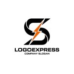 画像3: Sと稲妻が示す、スピードとエネルギーのロゴ (3)