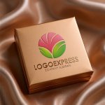 画像14: 咲き誇る花と葉の調和ロゴ (14)