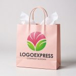 画像6: 咲き誇る花と葉の調和ロゴ (6)