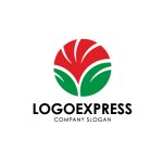 画像3: 咲き誇る花と葉の調和ロゴ (3)