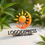 画像12: 太陽と月、羅針盤が導く希望のロゴ (12)