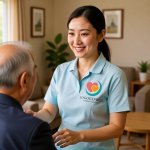 画像7: 寄り添うハートと三日月が包む、愛情と癒しのロゴ (7)