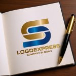 画像6: Sの流れる曲線と信頼のモダンロゴ (6)