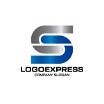 画像1: Sの流れる曲線と信頼のモダンロゴ (1)