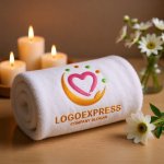 画像5: 手とハートが包む、優しさと幸福のロゴ (5)