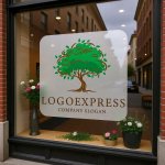 画像7: 豊かな緑の木が象徴する成長と生命力ロゴ (7)