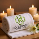 画像5: 水引で編んだハート型の四つ葉のクローバーのロゴ (5)