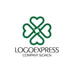 画像3: 水引で編んだハート型の四つ葉のクローバーのロゴ (3)