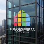 画像16: カラフルなモザイクハウスロゴ (16)