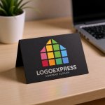 画像6: カラフルなモザイクハウスロゴ (6)