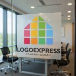 画像8: カラフルなモザイクハウスロゴ (8)