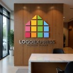 画像13: カラフルなモザイクハウスロゴ (13)