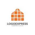 画像3: カラフルなモザイクハウスロゴ (3)