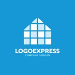 画像4: カラフルなモザイクハウスロゴ (4)