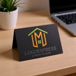 画像6: Mと家型が融合したのロゴ (6)