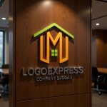 画像9: Mと家型が融合したのロゴ (9)