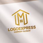 画像11: Mと家型が融合したのロゴ (11)