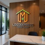 画像13: Mと家型が融合したのロゴ (13)