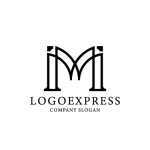 画像1: Mと構造美が融合したの建築ロゴ (1)