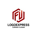 画像3: FUの六角形ロゴ (3)