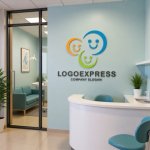 画像5: ３つの笑顔が繋がるカラフルなロゴ (5)