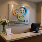 画像8: ３つの笑顔が繋がるカラフルなロゴ (8)