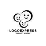 画像3: ３つの笑顔が繋がるカラフルなロゴ (3)