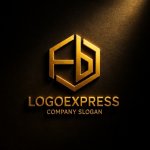 画像12: 六角形とFとBのロゴ (12)