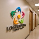 画像15: 星形の人々が集まるロゴ (15)