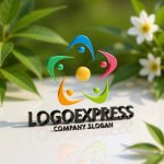 画像12: 星形の人々が集まるロゴ (12)