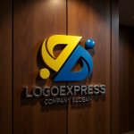 画像5: アルファベットDと人が繋がるロゴ (5)