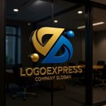 画像15: アルファベットDと人が繋がるロゴ (15)