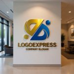 画像10: アルファベットDと人が繋がるロゴ (10)