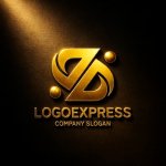 画像12: アルファベットDと人が繋がるロゴ (12)