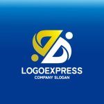 画像4: アルファベットDと人が繋がるロゴ (4)