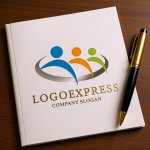 画像6: 繋がりと成長の人々ロゴ (6)