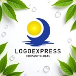 画像9: 太陽と月が水面に映る幻想的なロゴ (9)