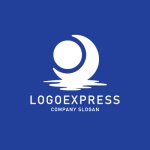 画像4: 太陽と月が水面に映る幻想的なロゴ (4)