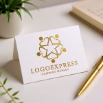 画像16: 5つのハートと星が輝く人々のロゴ (16)