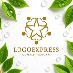 画像9: 5つのハートと星が輝く人々のロゴ (9)