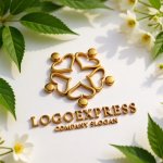 画像12: 5つのハートと星が輝く人々のロゴ (12)